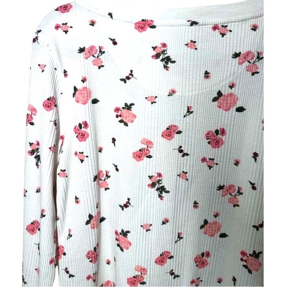 US POLO ASSN WOMENS HENLEY SNAP FRONT ROSE SWEAT SHIRT SZ L - Picture 4 of 6